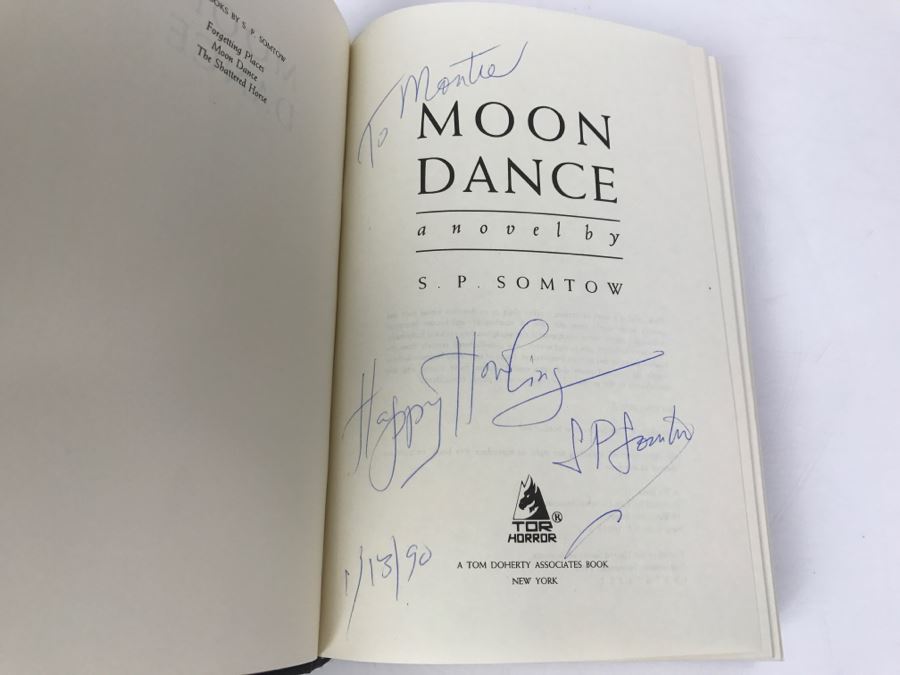 Signed First Edition 1989 Hardcover Book Moon Dance By Somtow Sucharitkul [Photo 5]