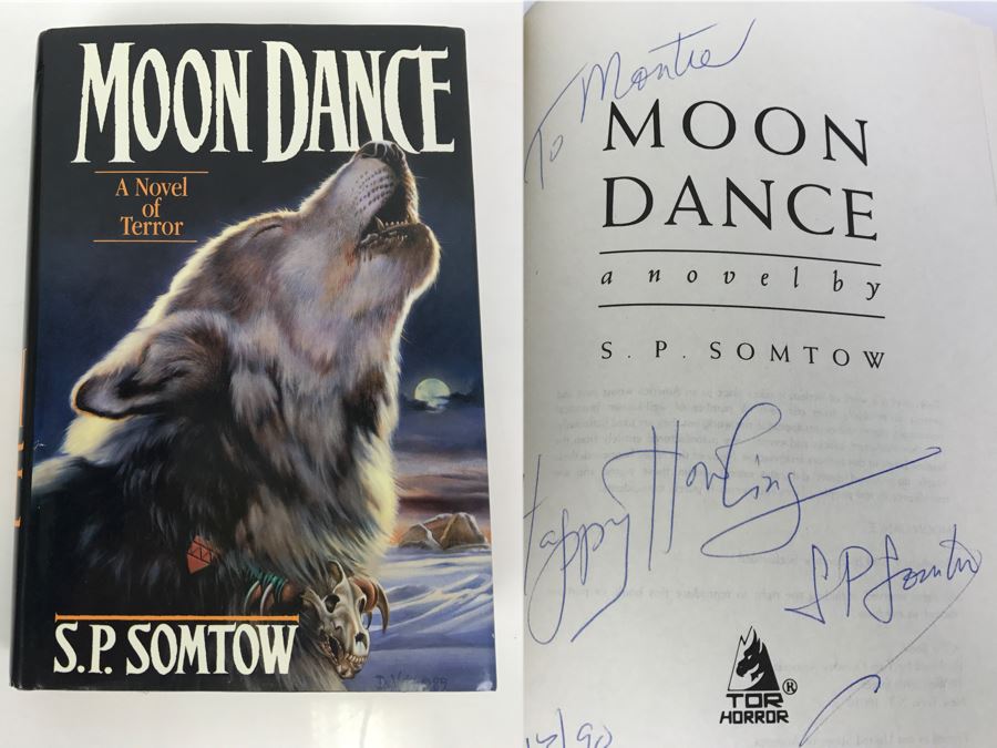 Signed First Edition 1989 Hardcover Book Moon Dance By Somtow Sucharitkul [Photo 1]