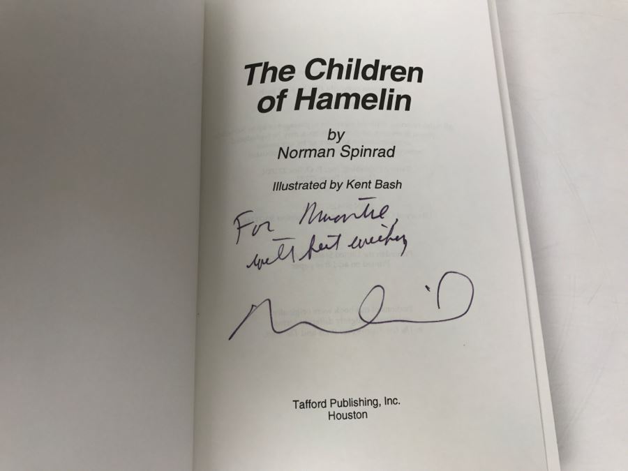 Signed First Edition 1991 Hardcover Book The Children Of Hamelin By Norman Spinrad [Photo 5]