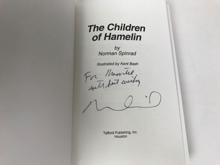 Signed First Edition 1991 Hardcover Book The Children Of Hamelin By Norman Spinrad [Photo 6]