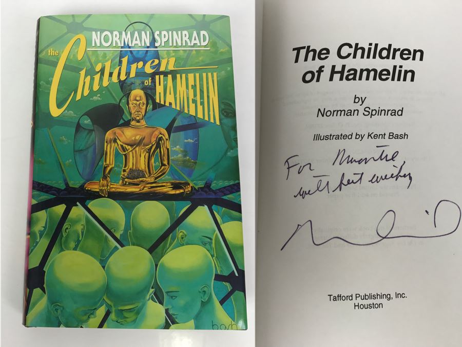 Signed First Edition 1991 Hardcover Book The Children Of Hamelin By Norman Spinrad [Photo 1]