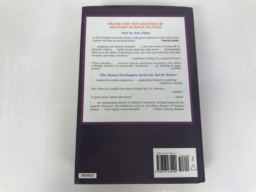 Signed First Printing 2002 Hardcover Book 1633 By David Weber And Eric Flint (Signed By David Weber) [Photo 4]