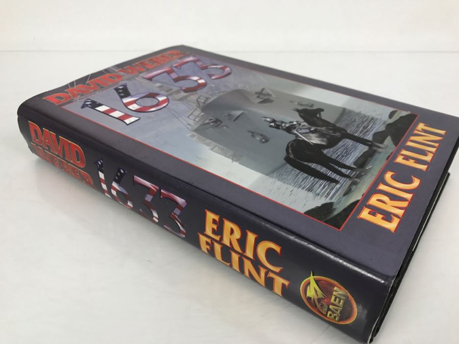 Signed First Printing 2002 Hardcover Book 1633 By David Weber And Eric Flint (Signed By David Weber) [Photo 3]