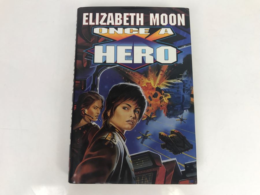 Signed First Printing 1997 Hardcover Book Once A Hero By Elizabeth Moon [Photo 2]