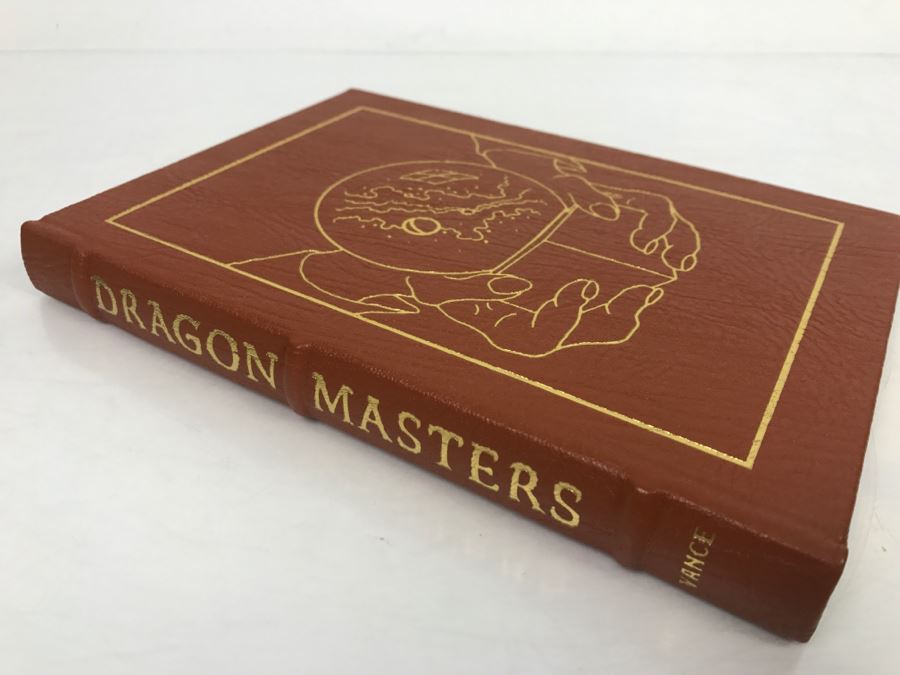 Signed Easton Press Hardcover Book The Dragon Masters By Jack Vance [Photo 4]