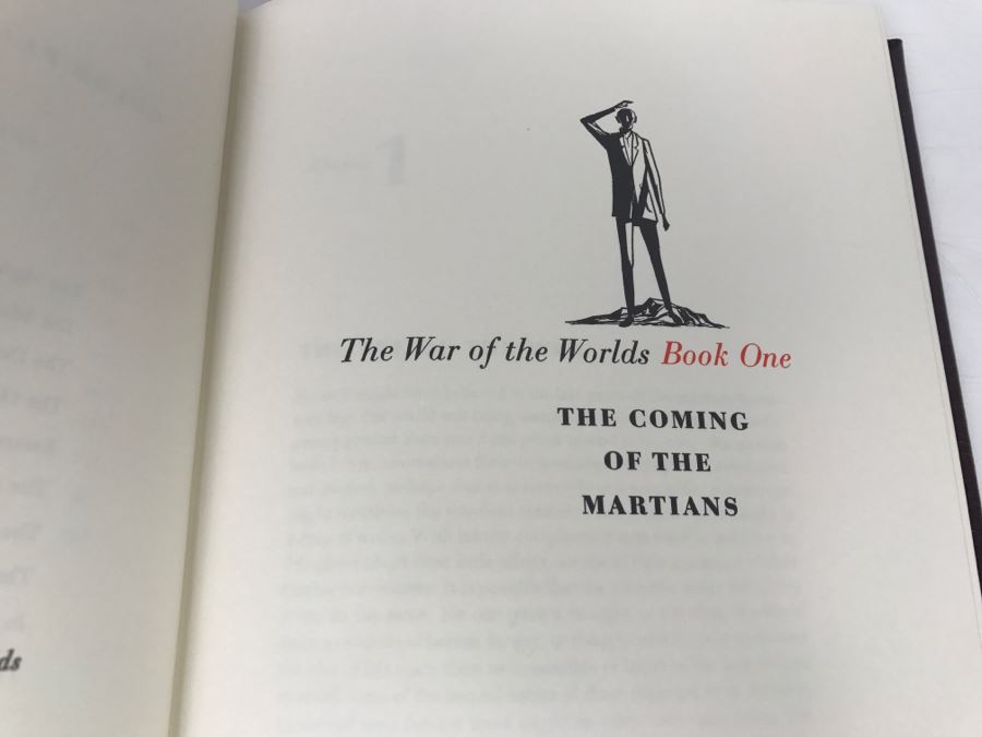 Easton Press Hardcover Book The War Of The Worlds By H.G. Wells Masterpiece Of Science Fiction [Photo 8]