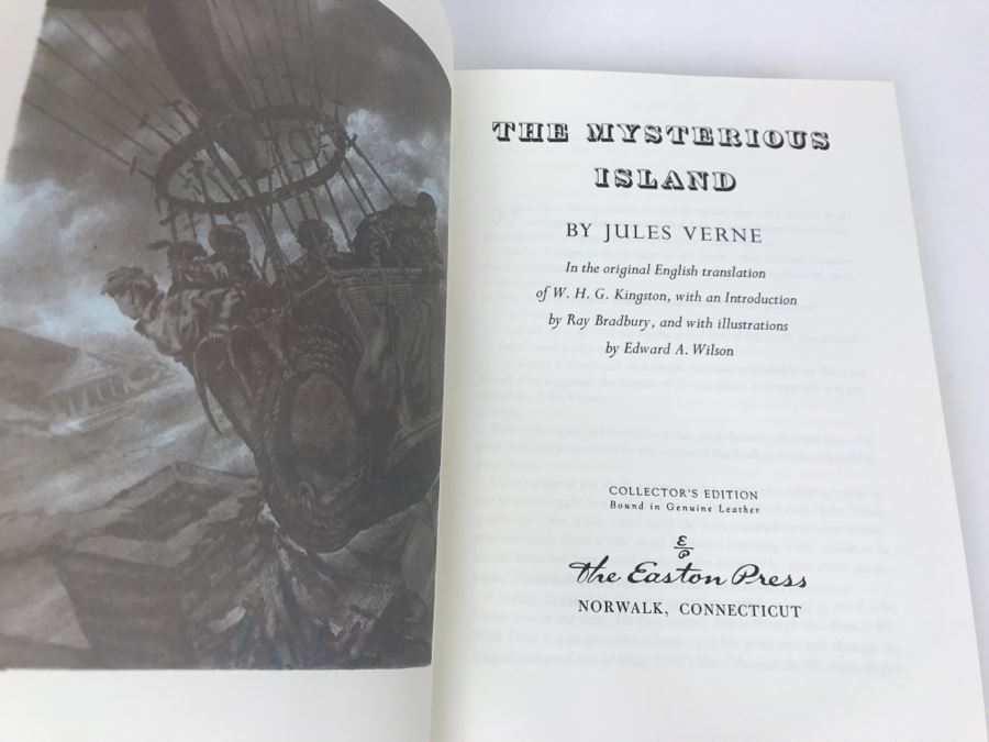 Easton Press Hardcover Book The Mysterious Island By Jules Verne [Photo 2]