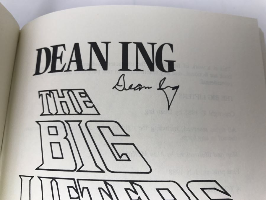 Signed First Printing 1988 Hardcover Book The Big Lifters By Dean Ing [Photo 7]