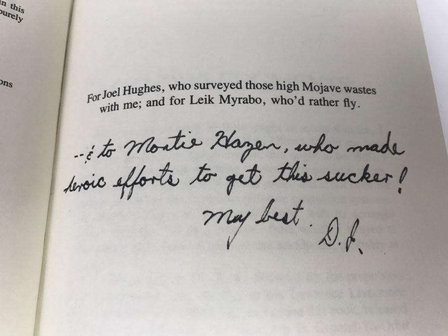 Signed First Printing 1988 Hardcover Book The Big Lifters By Dean Ing [Photo 10]