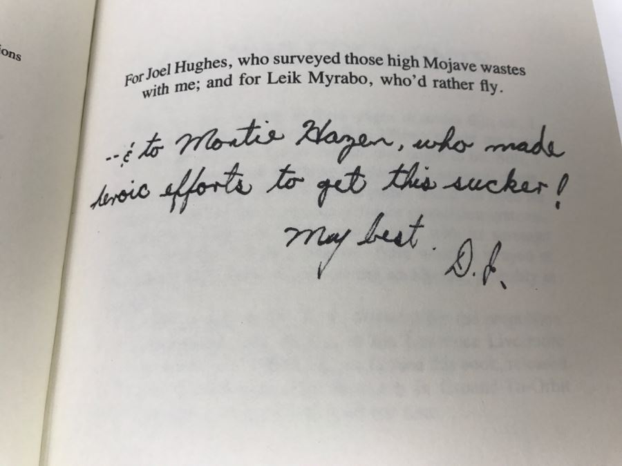 Signed First Printing 1988 Hardcover Book The Big Lifters By Dean Ing [Photo 11]