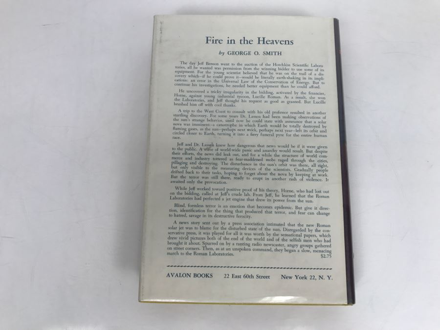 Signed Vintage 1958 Hardcover Book Starhaven By Ivar Jorgenson (Robert Silverberg) [Photo 4]