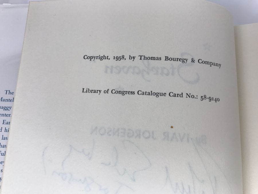 Signed Vintage 1958 Hardcover Book Starhaven By Ivar Jorgenson (Robert Silverberg) [Photo 8]