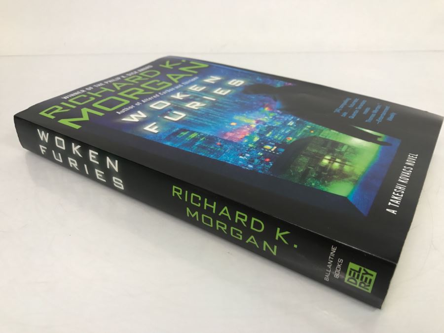 Signed 2007 Paperback Book Woken Furies By Richard K. Morgan [Photo 3]