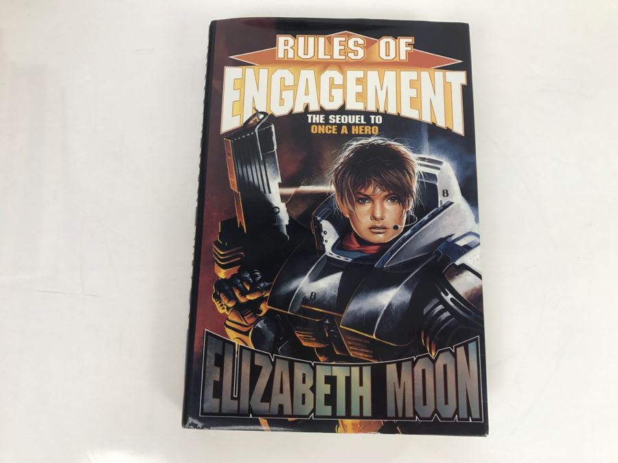 Signed First Printing 1998 Hardcover Book Rules Of Engagement By Elizabeth Moon [Photo 2]