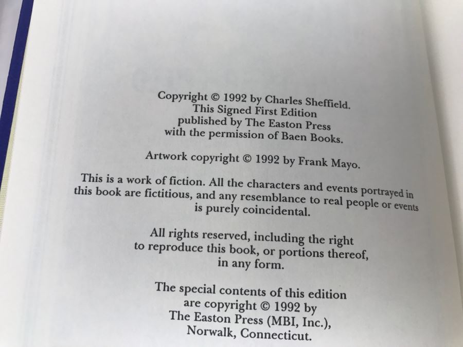 Signed First Edition Easton Press Hardcover Book Brother To Dragons By Charles Sheffield [Photo 13]