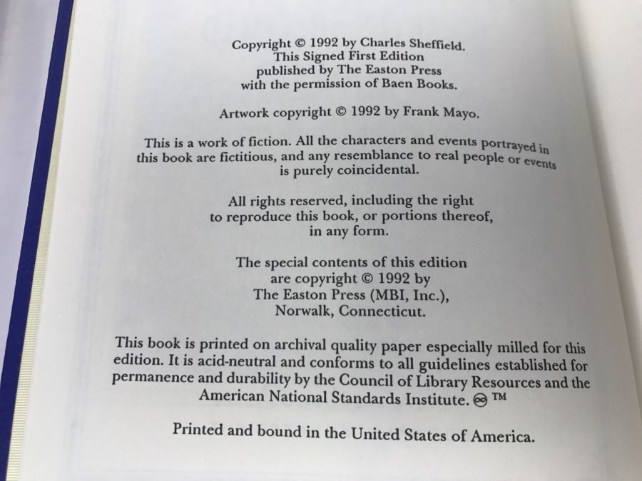 Signed First Edition Easton Press Hardcover Book Brother To Dragons By Charles Sheffield [Photo 12]