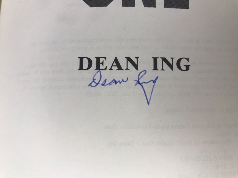 Signed First Edition 1989 Hardcover Book The Ransom Of Black Stealth One By Dean Ing [Photo 7]