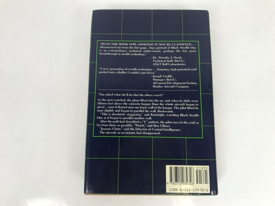 Signed First Edition 1989 Hardcover Book The Ransom Of Black Stealth One By Dean Ing [Photo 4]
