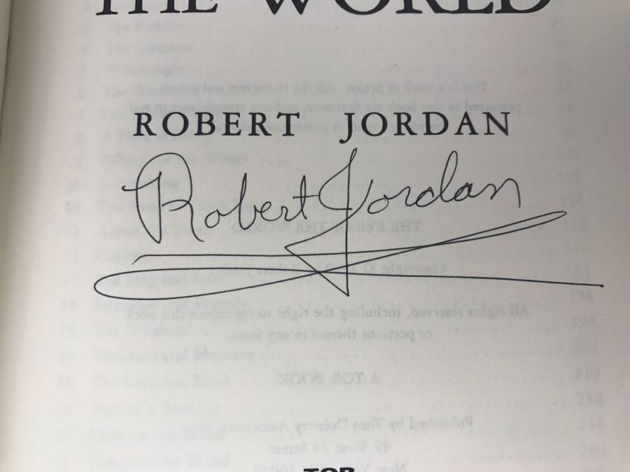Signed First Edition 1990 Hardcover Book The Eye Of The World By Robert Jordan [Photo 10]