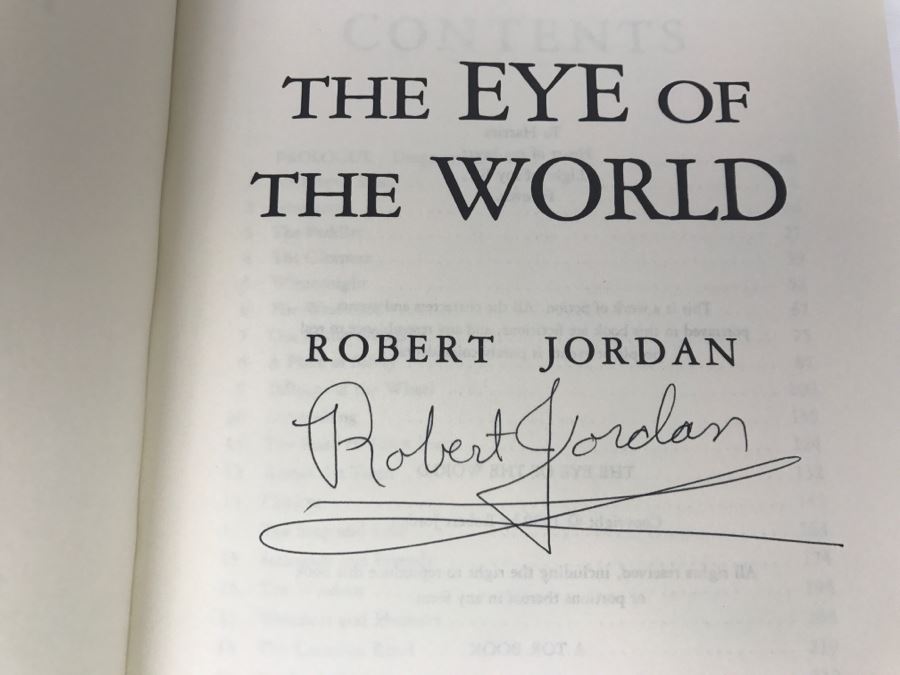 Signed First Edition 1990 Hardcover Book The Eye Of The World By Robert Jordan [Photo 9]