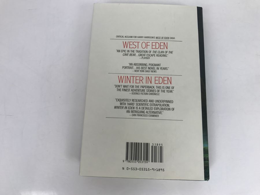 Signed 1988 Hardcover Book Return To Eden By Harry Harrison [Photo 4]