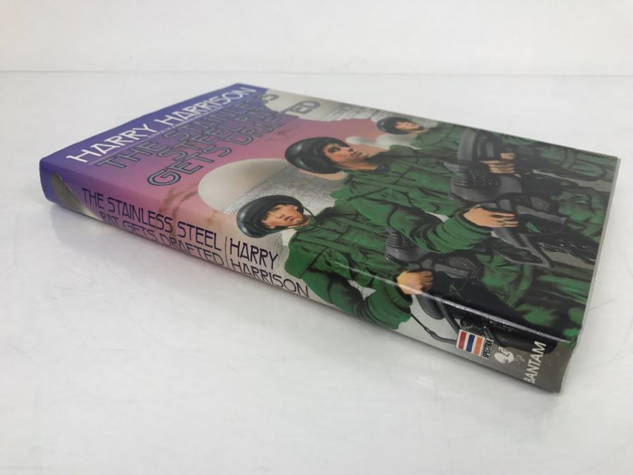 Signed 1987 Hardcover Book The Stainless Steel Rat Gets Drafted By Harry Harrison [Photo 3]