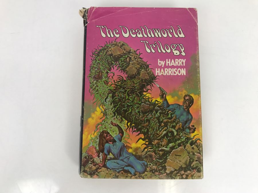Signed Hardcover Book The Deathworld Trilogy By Harry Harrison [Photo 2]