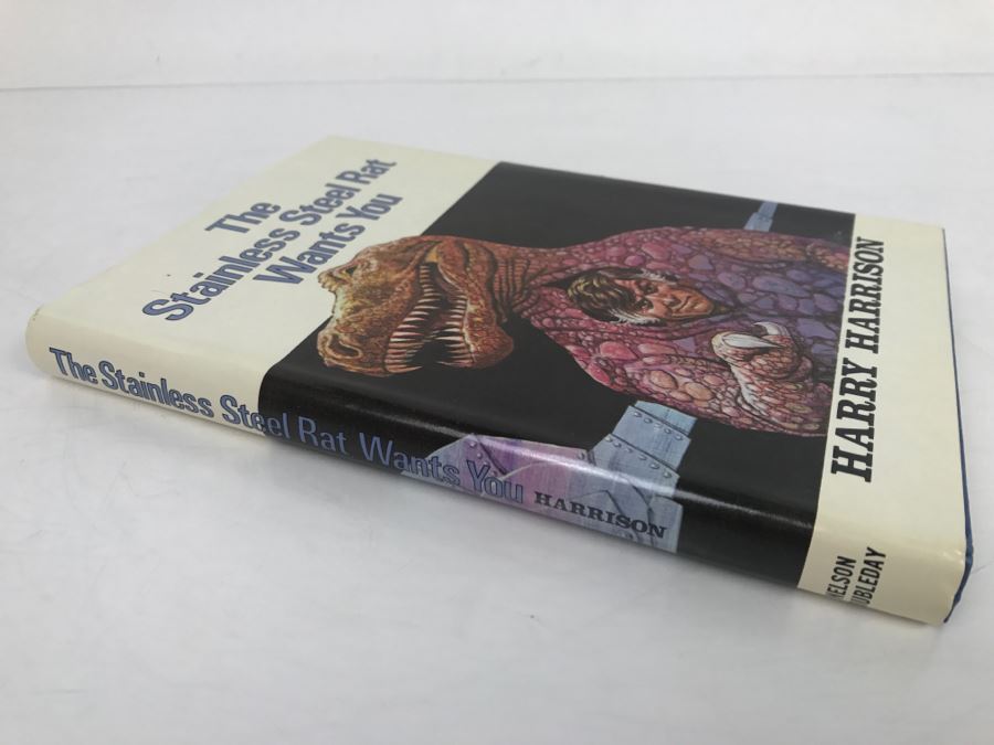 Signed 1979 Hardcover Book The Stainless Steel Rat Wants You By Harry Harrison [Photo 3]