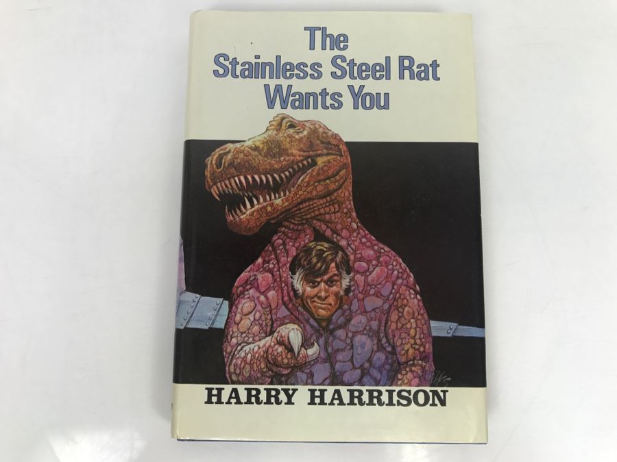 Signed 1979 Hardcover Book The Stainless Steel Rat Wants You By Harry Harrison [Photo 2]