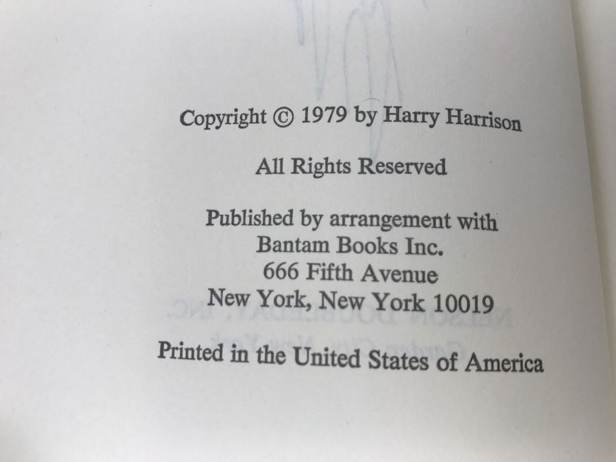 Signed 1979 Hardcover Book The Stainless Steel Rat Wants You By Harry Harrison [Photo 8]