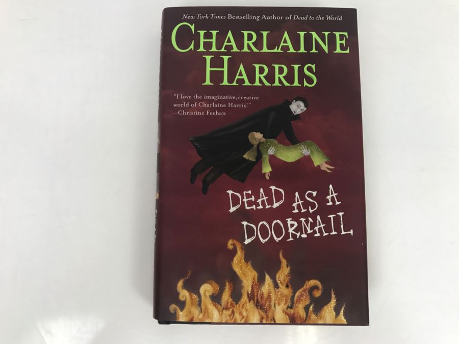 Signed First Edition 2005 Hardcover Book Dead As A Doornail By Charlaine Harris [Photo 2]