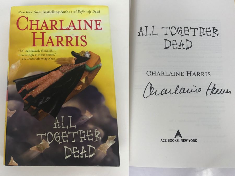Signed First Edition 2007 Hardcover Book All Together Dead By Charlaine Harris