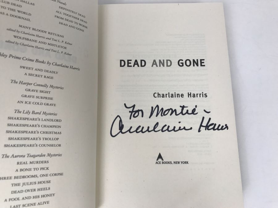 Signed First Edition 2009 Hardcover Book By Charlaine Harris [Photo 6]