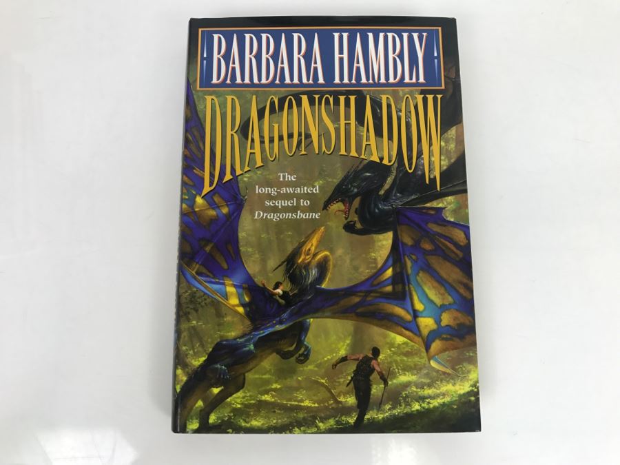 Signed First Edition 1999 Hardcover Book Dragonshadow By Barbara Hambly [Photo 2]