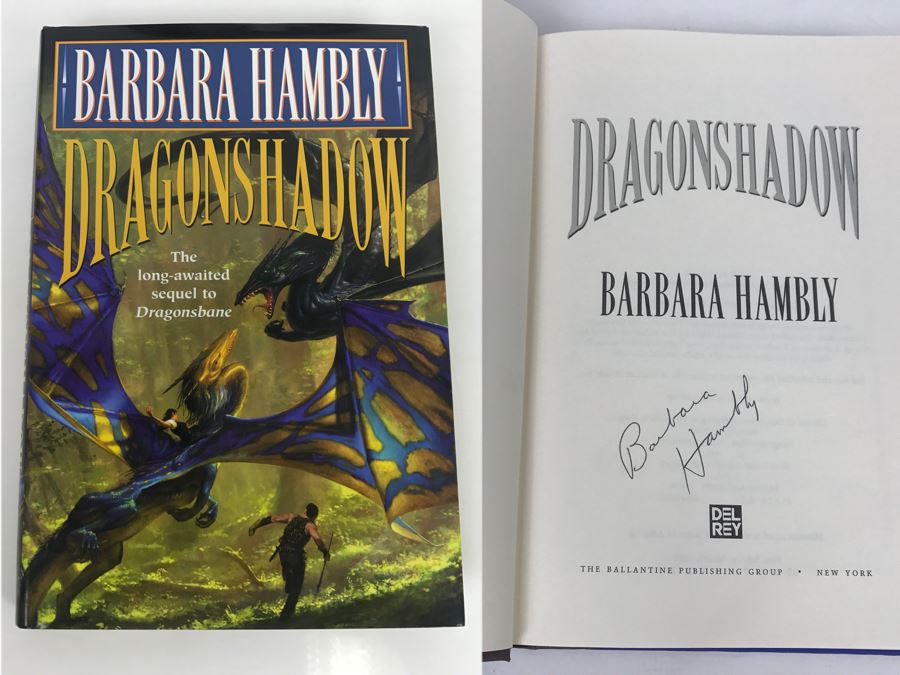 Signed First Edition 1999 Hardcover Book Dragonshadow By Barbara Hambly