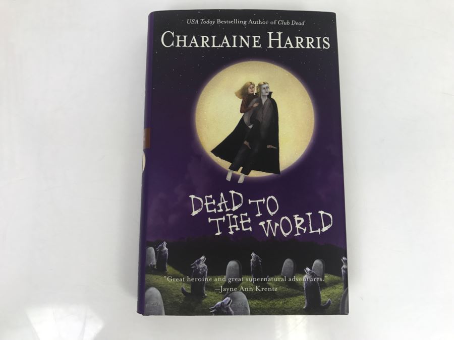 Signed First Edition 2004 Hardcover Book Dead To The World By Charlaine Harris [Photo 2]