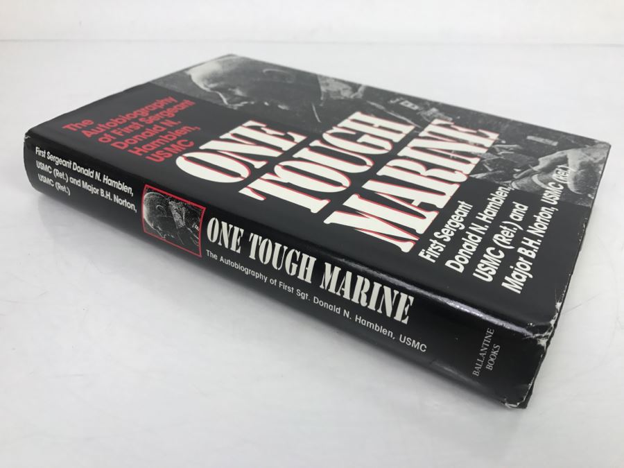 Signed 1993 Hardcover Book One Tough Marine The Autobiography Of First Sergeant Donald N. Hamblen, USMC [Photo 3]