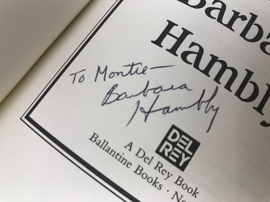 Signed First Edition 1988 Hardcover Book Those Who Hunt The Night By Barbara Hambly [Photo 7]