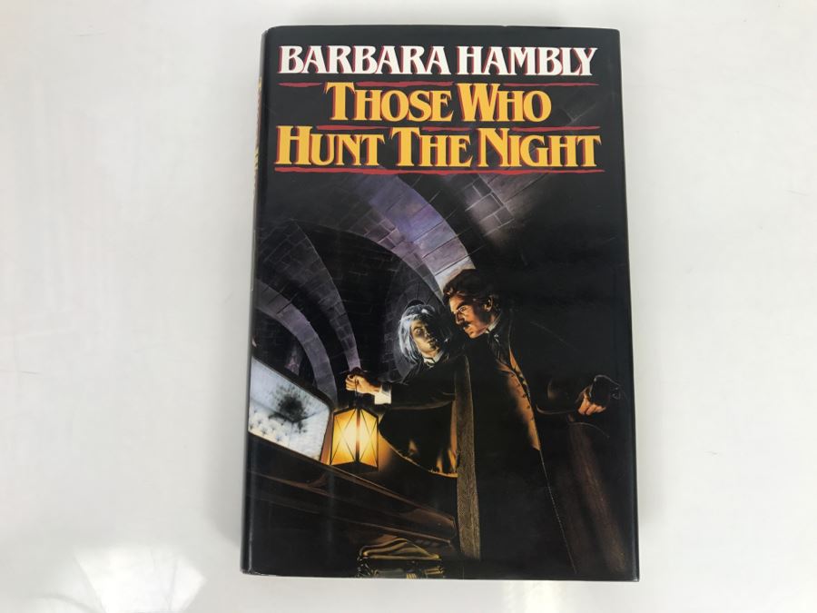 Signed First Edition 1988 Hardcover Book Those Who Hunt The Night By Barbara Hambly [Photo 2]