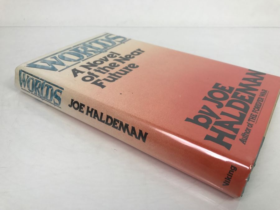 Signed 1981 Hardcover Book Worlds: A Novel Of The Near Future By Joe W Haldeman [Photo 3]