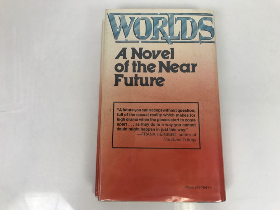 Signed 1981 Hardcover Book Worlds: A Novel Of The Near Future By Joe W Haldeman [Photo 4]