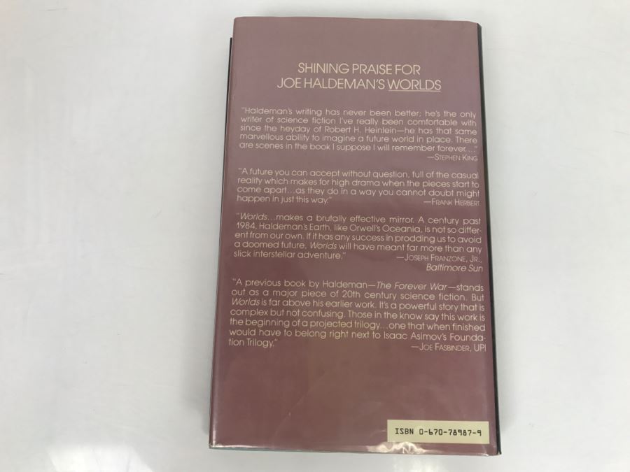 Signed 1983 Hardcover Book Worlds Apart By Joe Halderman [Photo 4]