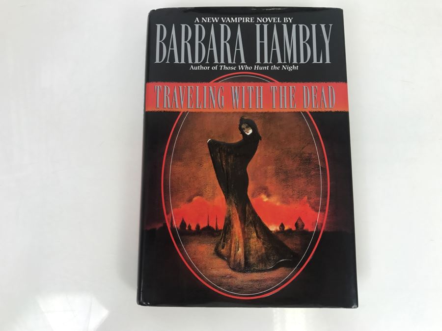 Signed First Edition 1995 Traveling With The Dead By Barbara Hambly [Photo 2]