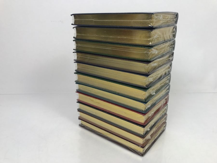 Collection Of (11) Sealed Easton Press Hardcover Books Library of Great Poetry Pocket Volumes: Eliot, Coleridge, Tennyson, Shakespeare, Browning, Shelley, Longfellow, Burns, Wordsworth, Byron And Dickinson [Photo 8]