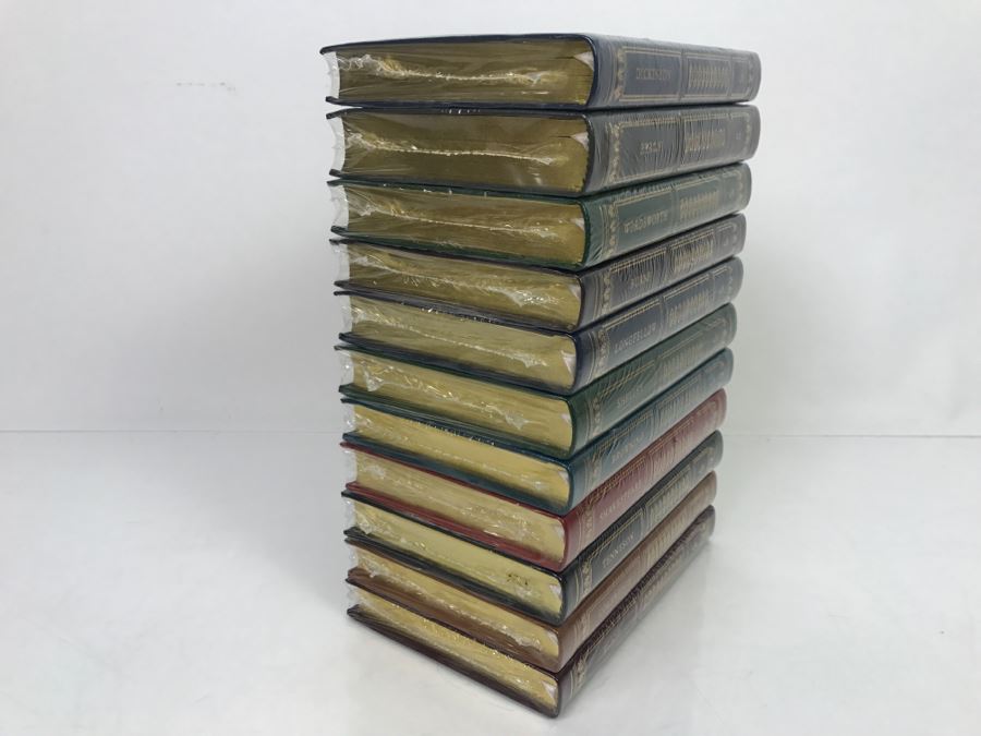 Collection Of (11) Sealed Easton Press Hardcover Books Library of Great Poetry Pocket Volumes: Eliot, Coleridge, Tennyson, Shakespeare, Browning, Shelley, Longfellow, Burns, Wordsworth, Byron And Dickinson [Photo 7]