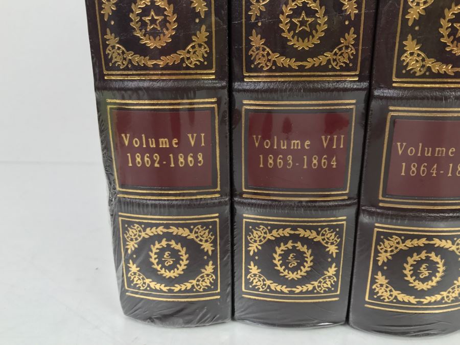 UPDATED: COMPLETE Sealed Set Of (10) Easton Press Hardcover Books The Collected Works Of Abraham Lincoln Volumes I-X 1824-1865 [Photo 10]