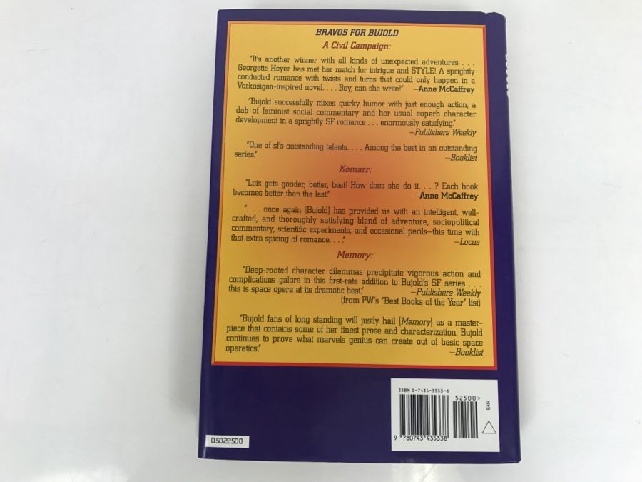 Signed First Printing 2002 Hardcover Book Diplomatic Immunity By Lois McMaster Bujold [Photo 4]