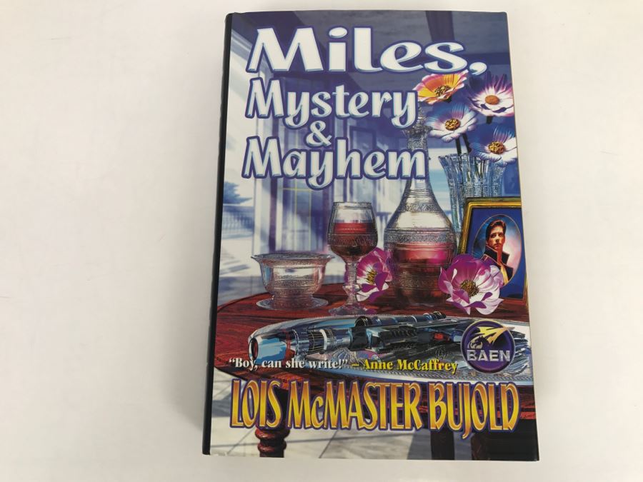 Signed First Printing 2001 Hardcover Book Miles, Mystery And Mayhem By Lois McMaster Bujold [Photo 2]