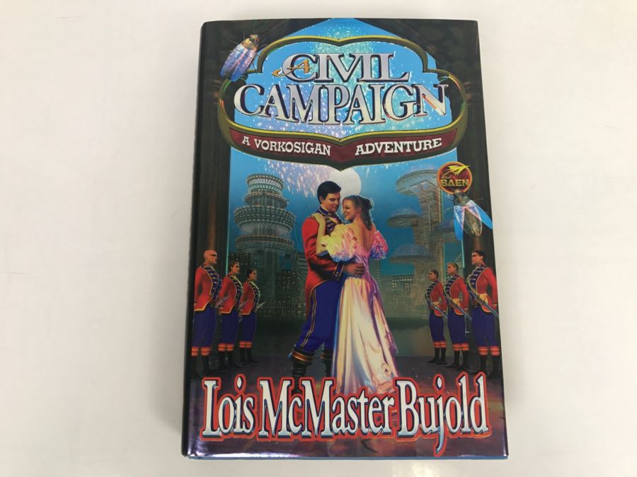 Signed First Printing 1999 Hardcover Book A Civil Campaing By Lois McMaster Bujold [Photo 2]