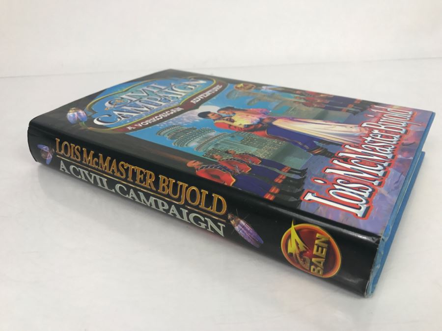 Signed First Printing 1999 Hardcover Book A Civil Campaing By Lois McMaster Bujold [Photo 3]